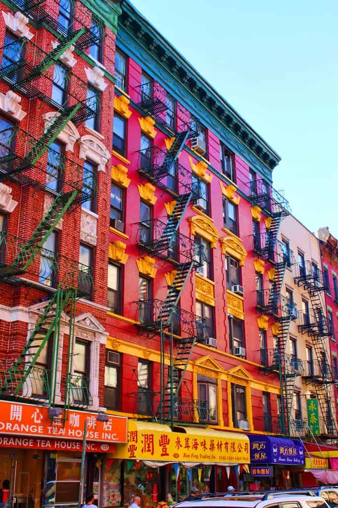 #8 This colorful building in Chinatown is located in Manhattan New York