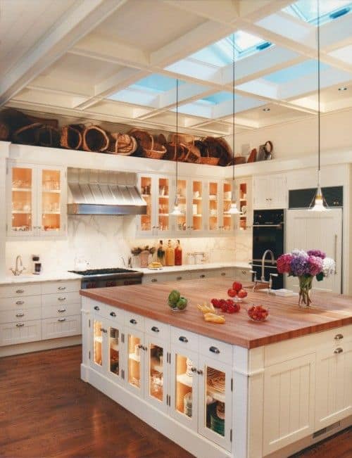 30 Gorgeous Kitchen Cabinets For An Elegant Interior Decor Part 2 Glass Cabinets (14)