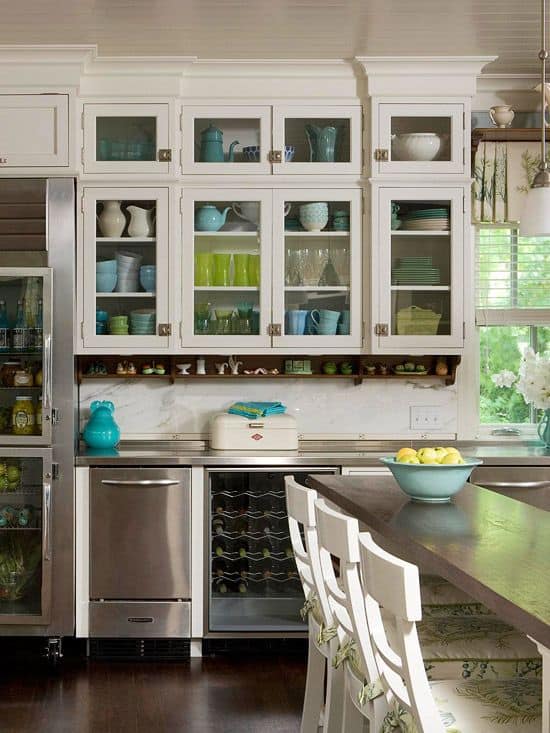30 Gorgeous Kitchen Cabinets For An Elegant Interior Decor Part 2 Glass Cabinets (5)