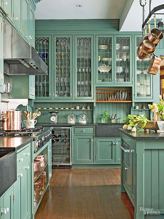 30 Gorgeous Kitchen Cabinets For An Elegant Interior Decor Part 2 Glass Cabinets (6)