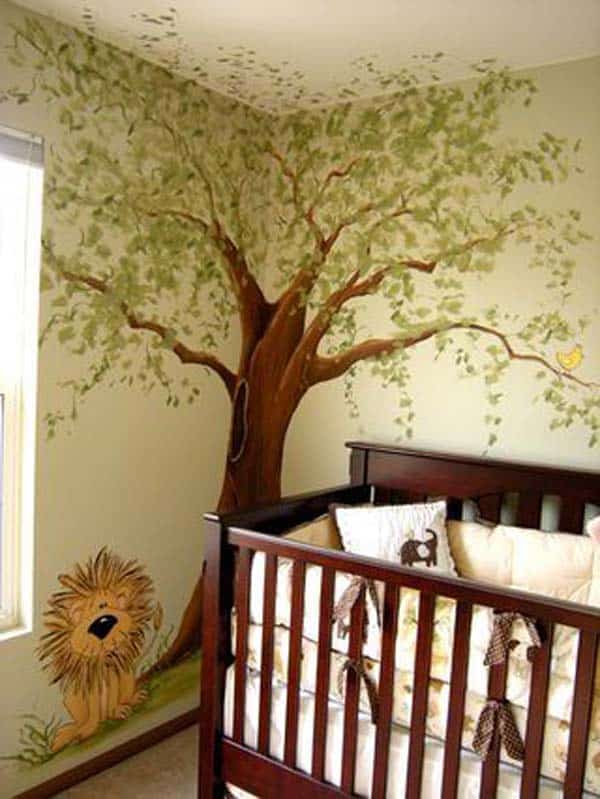 #28 TREE ILLUSTRATION IN A SIMPLY BEAUTIFUL NURSERY