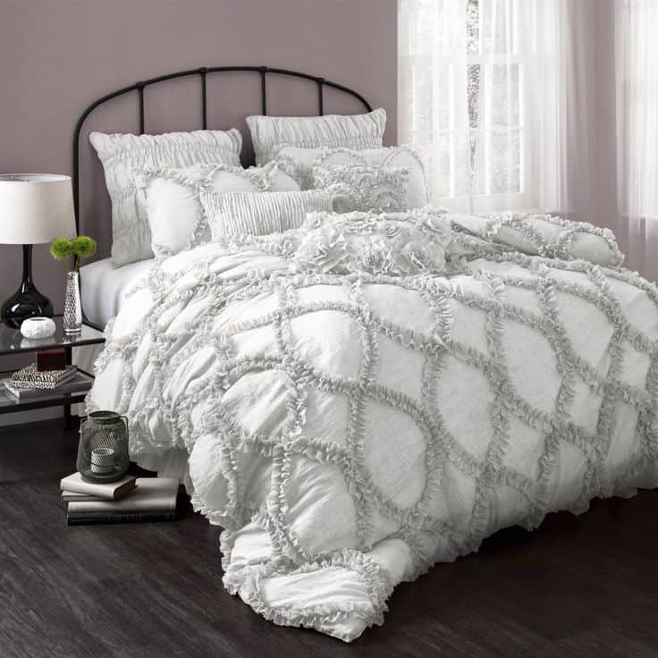 # 3 shabby white comforter bedding