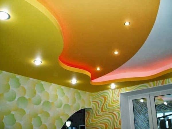 #3 FALSE CEILING DESIGN WITH MULTILEVEL STRUCTURE AND CREATIVE LIGHTING