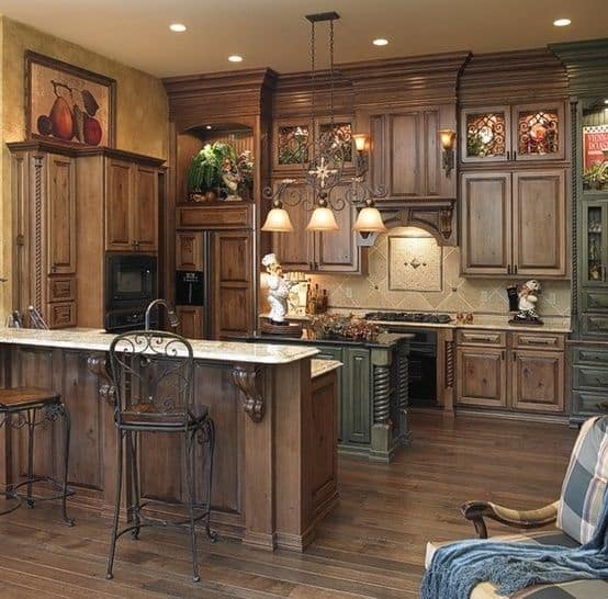 34 Gorgeous Kitchen Cabinets For An Elegant Interior Decor Part 1- Wooden Doors (16)