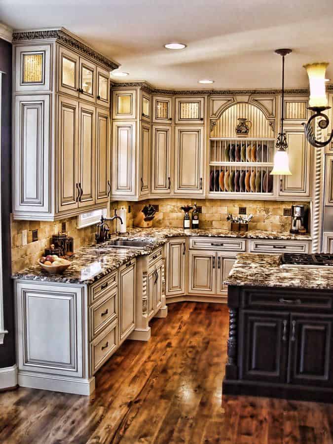 34 Gorgeous Kitchen Cabinets For An Elegant Interior Decor Part 1- Wooden Doors (30)