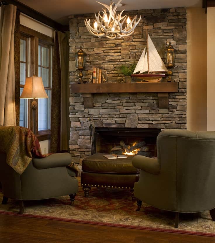 #3 RUSTIC COUNTRY CABINS -GORGEOUS STONE WALL FIREPLACE IN THIS WELL PUT TOGETHER COUNTRY HOUSE
