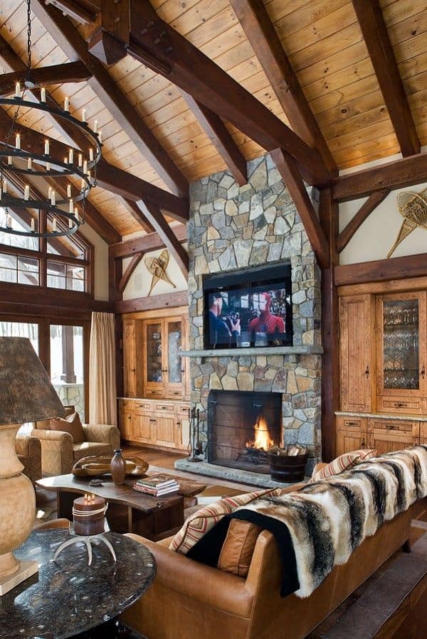 #8 MOUNTAIN RUSTIC HOME WITH TV OVER THE FIREPLACE