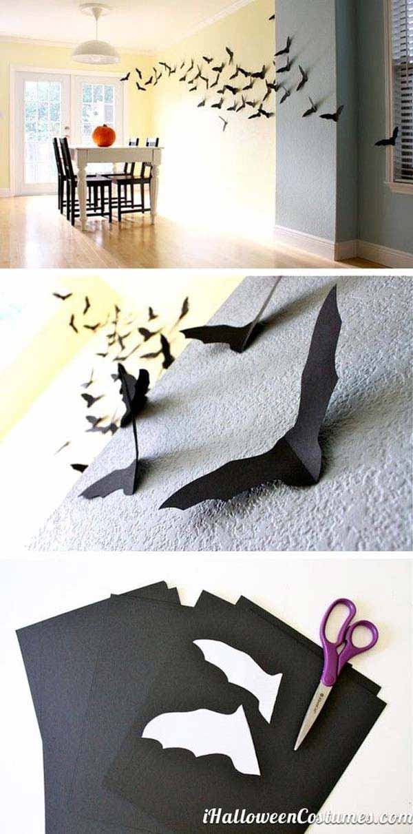 #5 USE SMALL NEAT PAPER BATS AS WALL ART