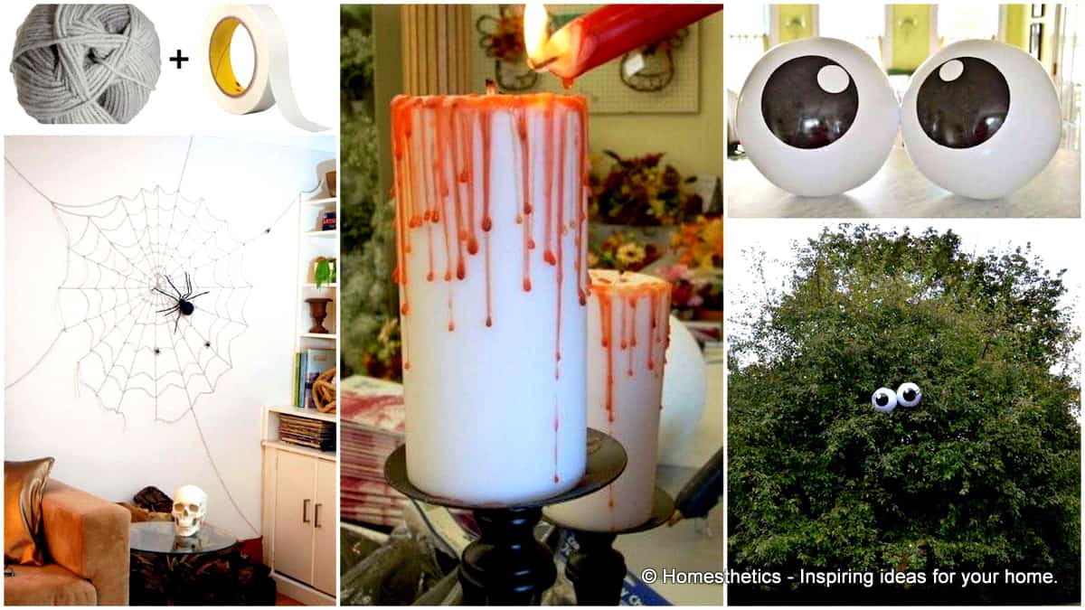 42 Super Smart Last Minute DIY Halloween Decorations to Realize