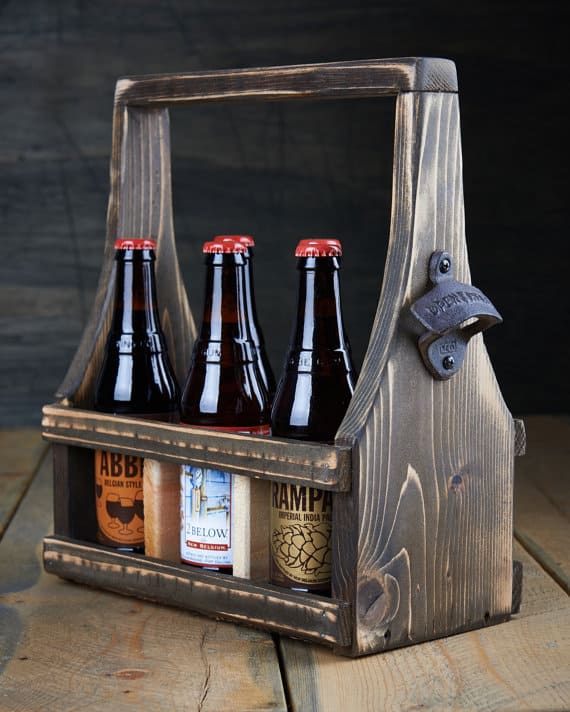 #40 Salvaged wood beer tote