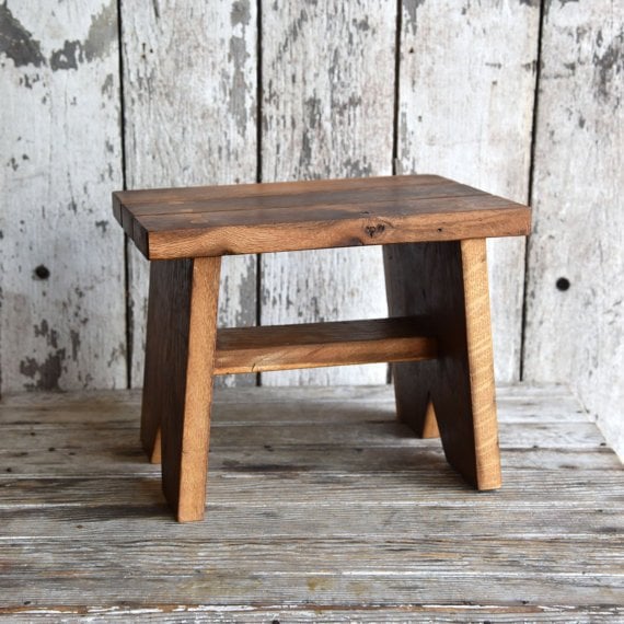 #37  Wooden stool realized from reclaimed wood