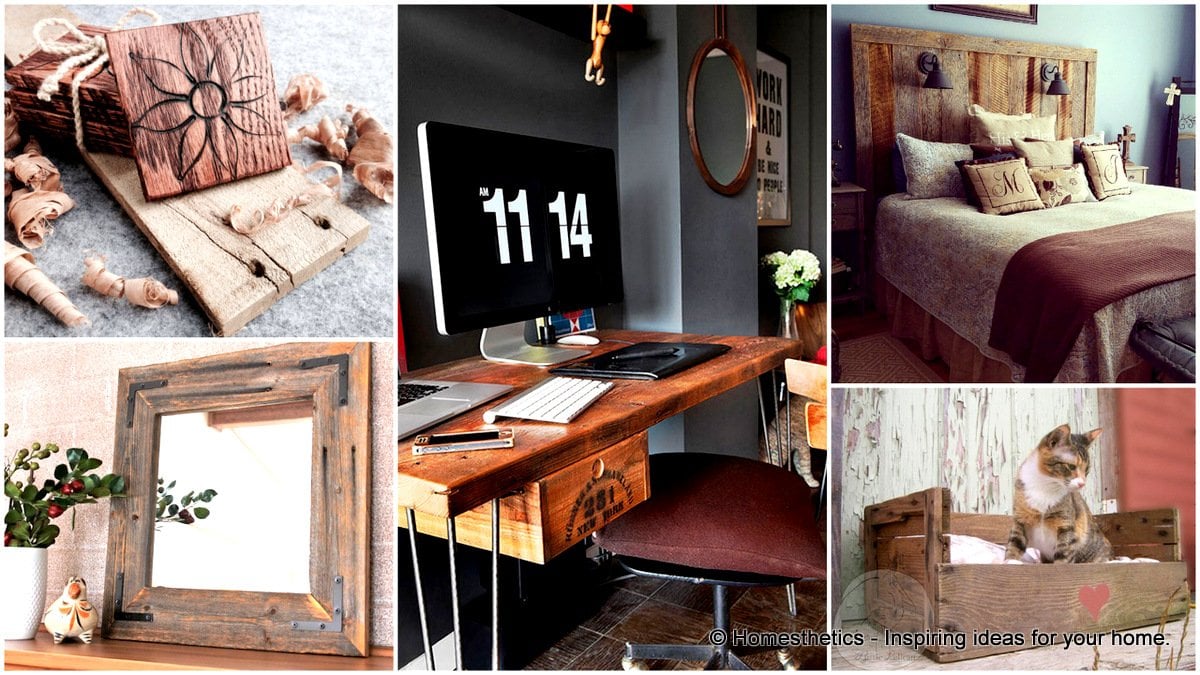 49 Insanely Smart Reclaimed Wood Furniture and Decor Projects For a Green Trendy Home