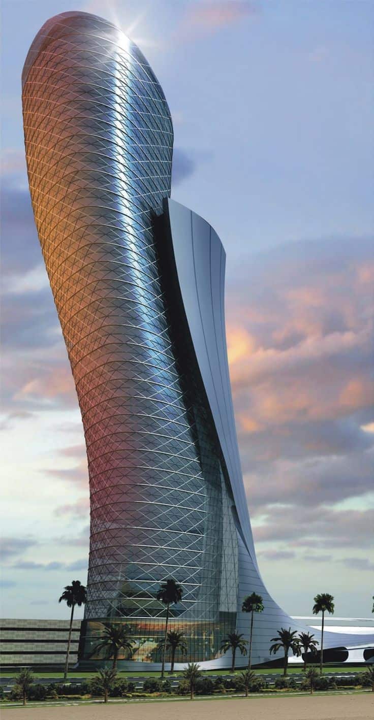 #42 THE LEANING TOWER OF ABU DHABI ALSO KNOWN AS CAPITAL GATE