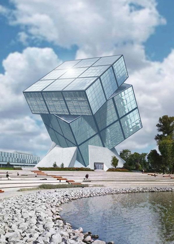 #32 THE RUBIK' S CUBE MUSEUM IN HUNGARY IS AN UNCONVENTIONAL MONUMENTAL STRUCTURE