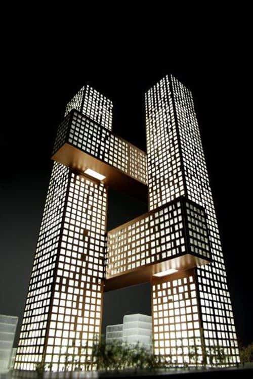 #1 THE BIG' S RESIDENTIAL TOWERS IN THE YONGSAN INTERNATIONAL BUSINESS DISTRICT IN SEOUL KOREA EXPRESS FAMOUS UNCONVENTIONAL ARCHITECTURAL STRUCTURES