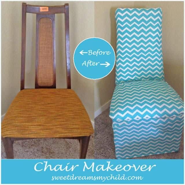 Before And After DIY Reupholstering Furniture Ideas (26)