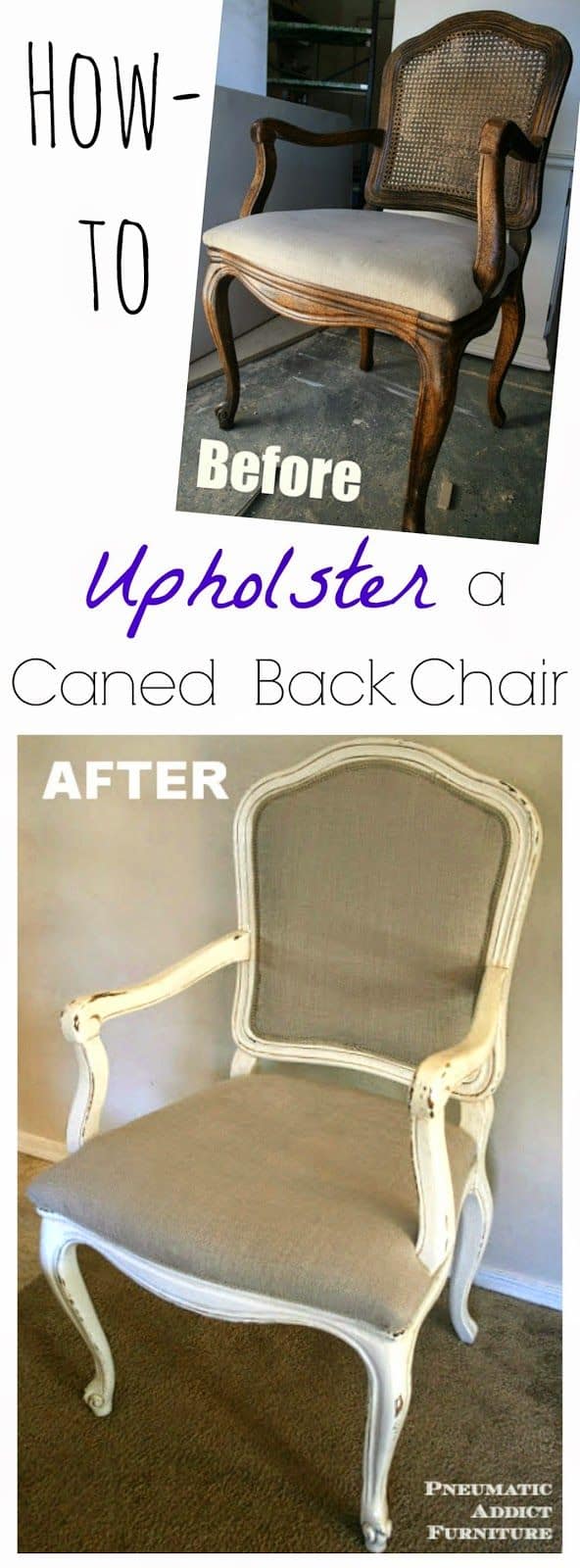 #7 upholstering a caned back chair