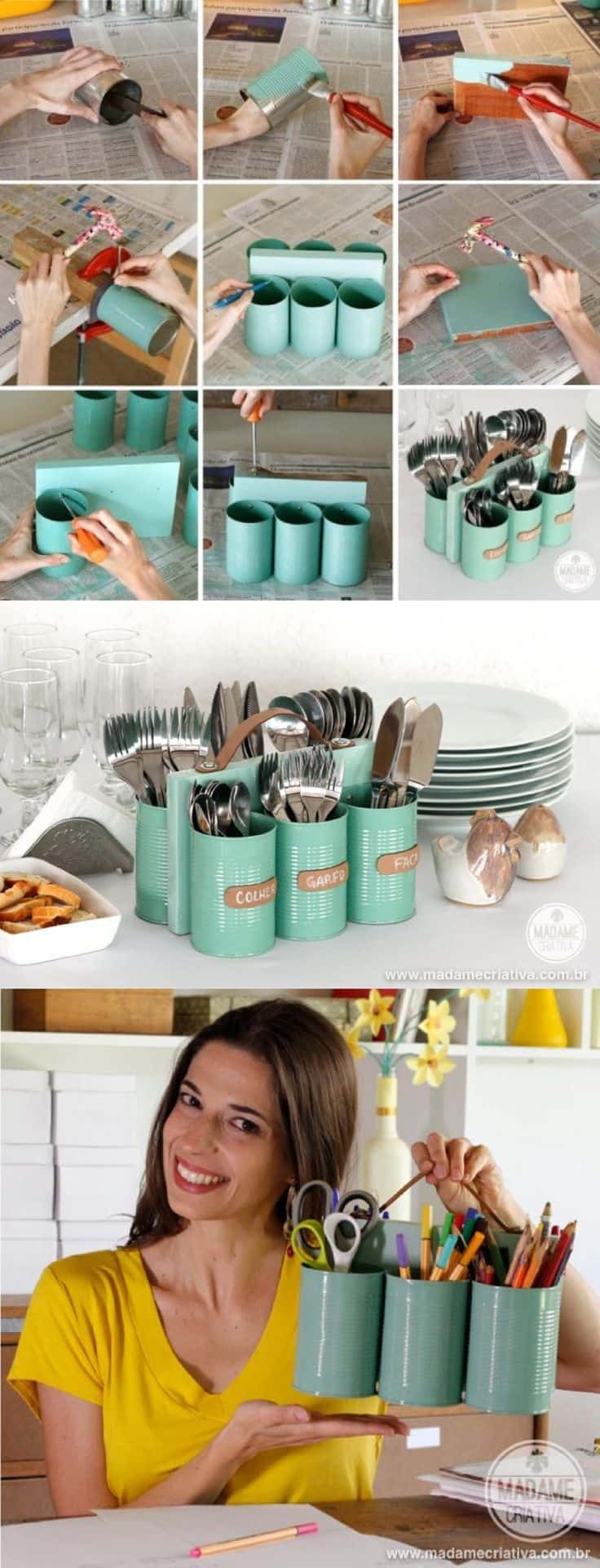 17 Innovative Ways To Recycle And Decorate Discarded Tin Cans For Everyday Use (3)
