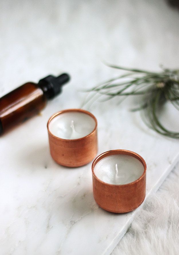  MAKE YOUR OWN DIY COPPER VOTIVE CANDLE HOLDERS