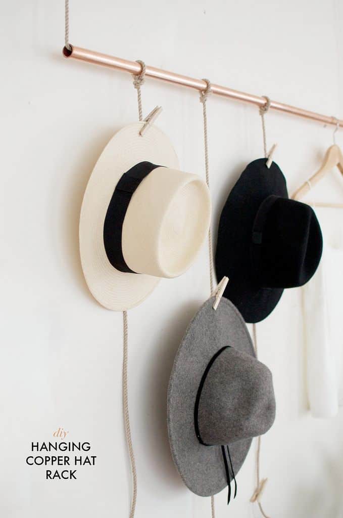 TAKE THE TIME TO MAKE YOUR OWN DIY COPPER HAT RACK