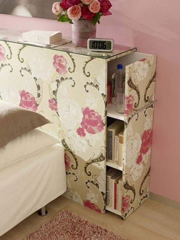 #19 ADD STORAGE SPACE TO YOUR HEADBOARD