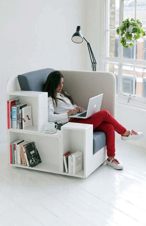 #22 USE VERSATILE FURNITURE THAT CAN STORE YOUR BOOKS