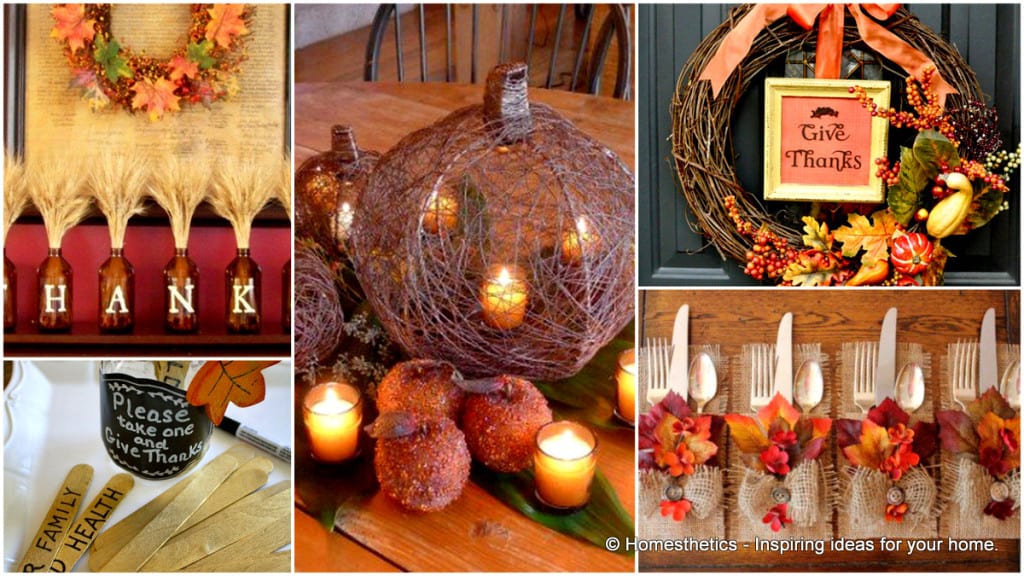 23 Neat Inexpensive DIY Thanksgiving Decorations For Every Household