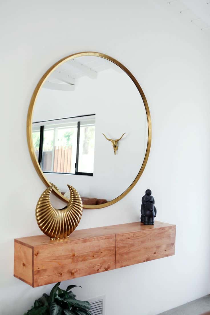 18 Elegant Entryways with Captivating Mirrors-Homesthetics