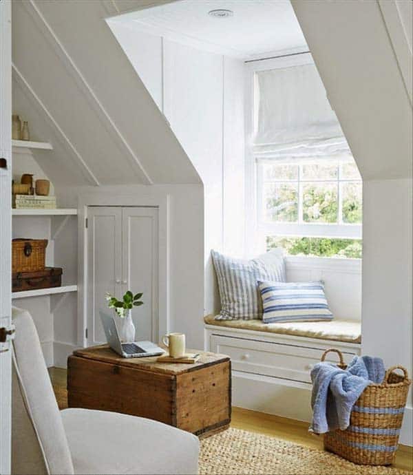 20 Spectacular Design Ideas For Unused Attic Space design homesthetics (1)