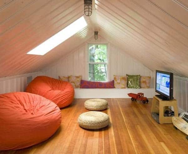 20 Spectacular Design Ideas For Unused Attic Space design homesthetics (13)