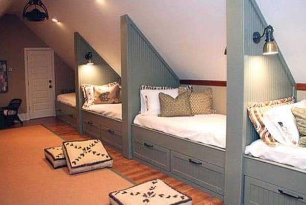 20 Spectacular Design Ideas For Unused Attic Space design homesthetics (2)