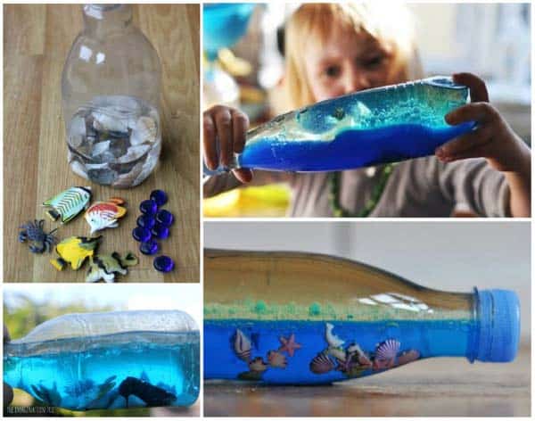 2. create a tiny beach in a bottle