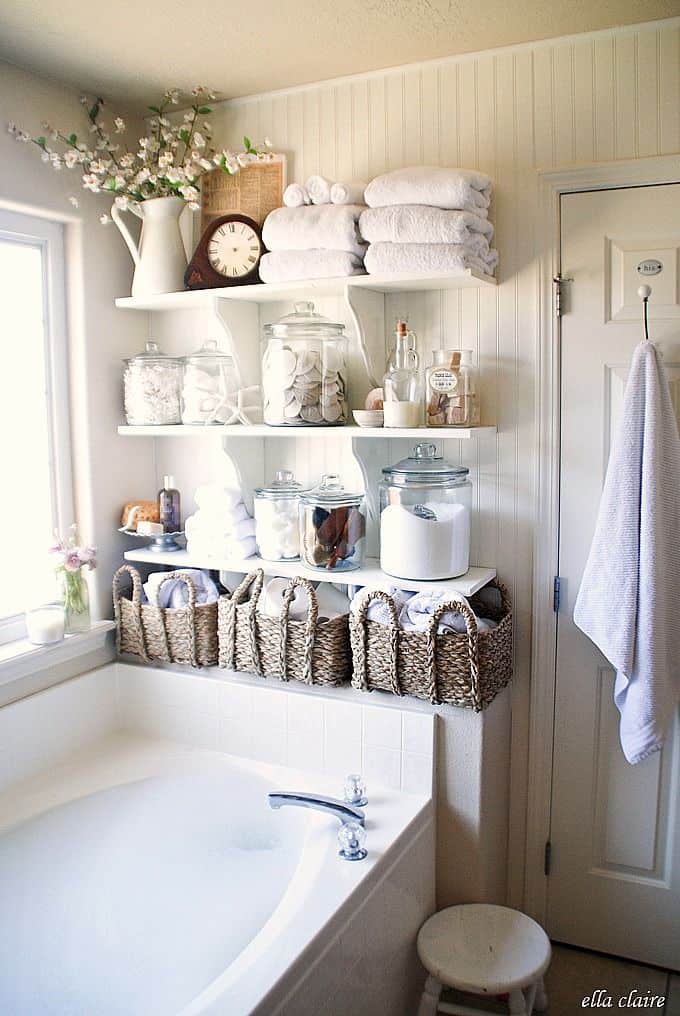 18 Shabby Chic Bathroom Ideas Suitable For Any Home (7)