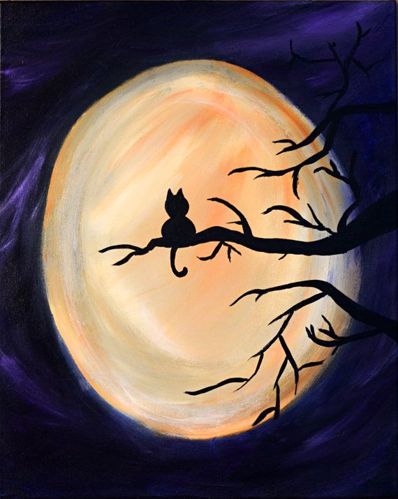 #20 A PAINTING OF A FULL MOON CAN BE REALIZED BY A BEGINNER