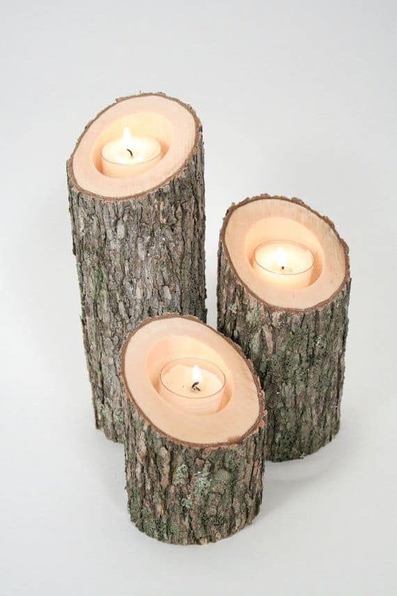 21 23 Stunning Wooden Candle Holders and Candle Holder Centerpiece Detailed Guide homesthetics decor (15)
