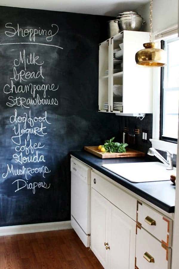  Create a huge shopping list in your kitchen
