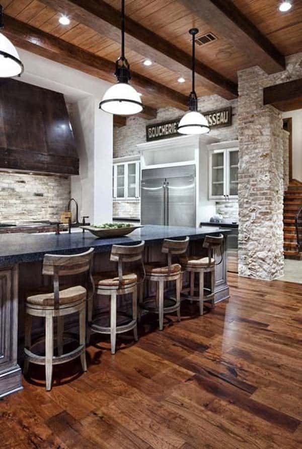 WOODEN CEILING AND FLOORING CONTAINING MINERAL ELEMENTS