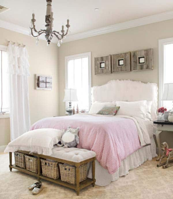ADOPT A SHABBY CHIC FOOT OF THE BED STORAGE OPTION