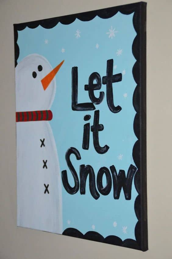 #5 MAKE USE OF THE WINTER SEASON BY CREATING YOUR FAVORITE SNOWMAN WITH SOME DYE AND A PAINTBRUSH