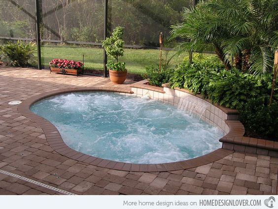 #12 Create an outdoor experience with a hot tub an fake background