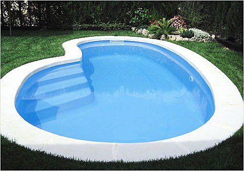 A small circular swimming pool in the grass will do