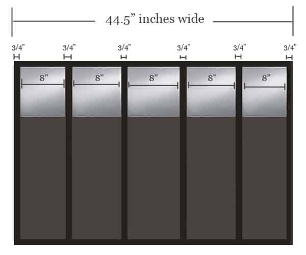 Dollar store Pottery Barn-style Eagan mirror width