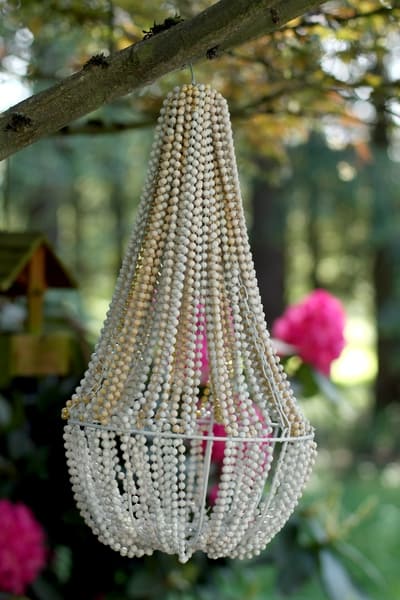 Dollar store craft chandelier