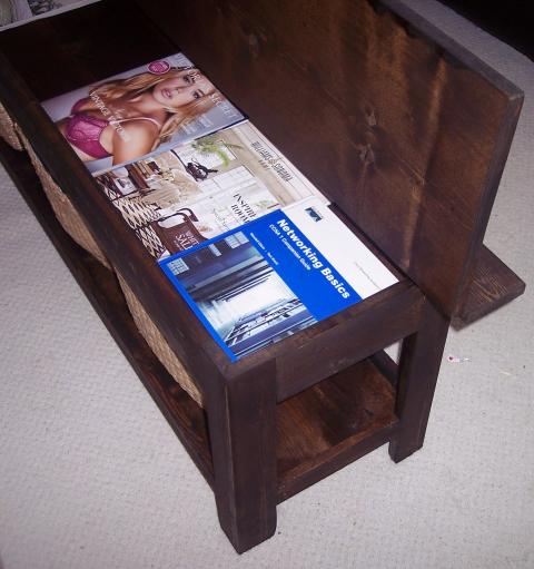 FLIP TOP STORAGE BENCH coffee table homesthetics