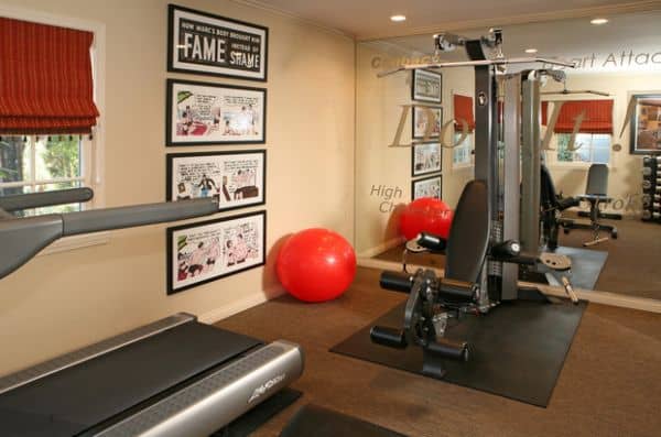 Bring in framed comic books and follow your dreams, get fit like Batman or Superman in your home gym.
