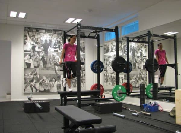Beautiful black and white home gym collage presenting great moments worth fighting for.