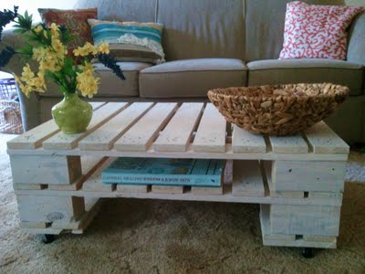 DOUBLE PALLET COFFEE TABLE