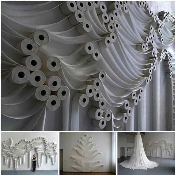 wall art toilet paper roll crafts