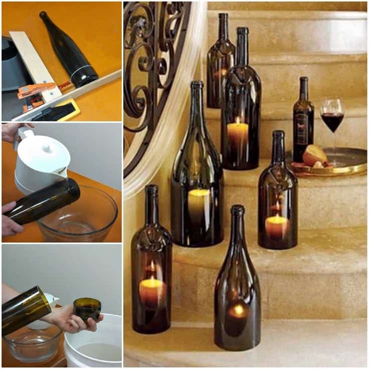 Wine bottle candles for special occasions