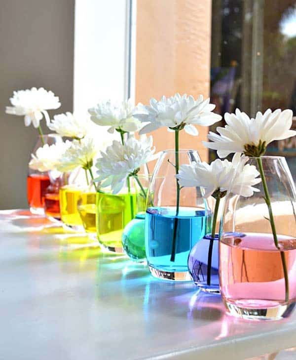 #8 create the perfect centerpiece with flowers and color